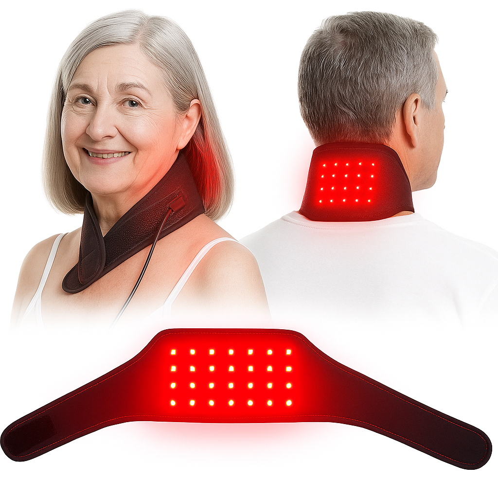 Dual-Wavelength Red Light Therapy Belt – 630nm & 850nm LED for Muscle & Neck Relief | Lersk