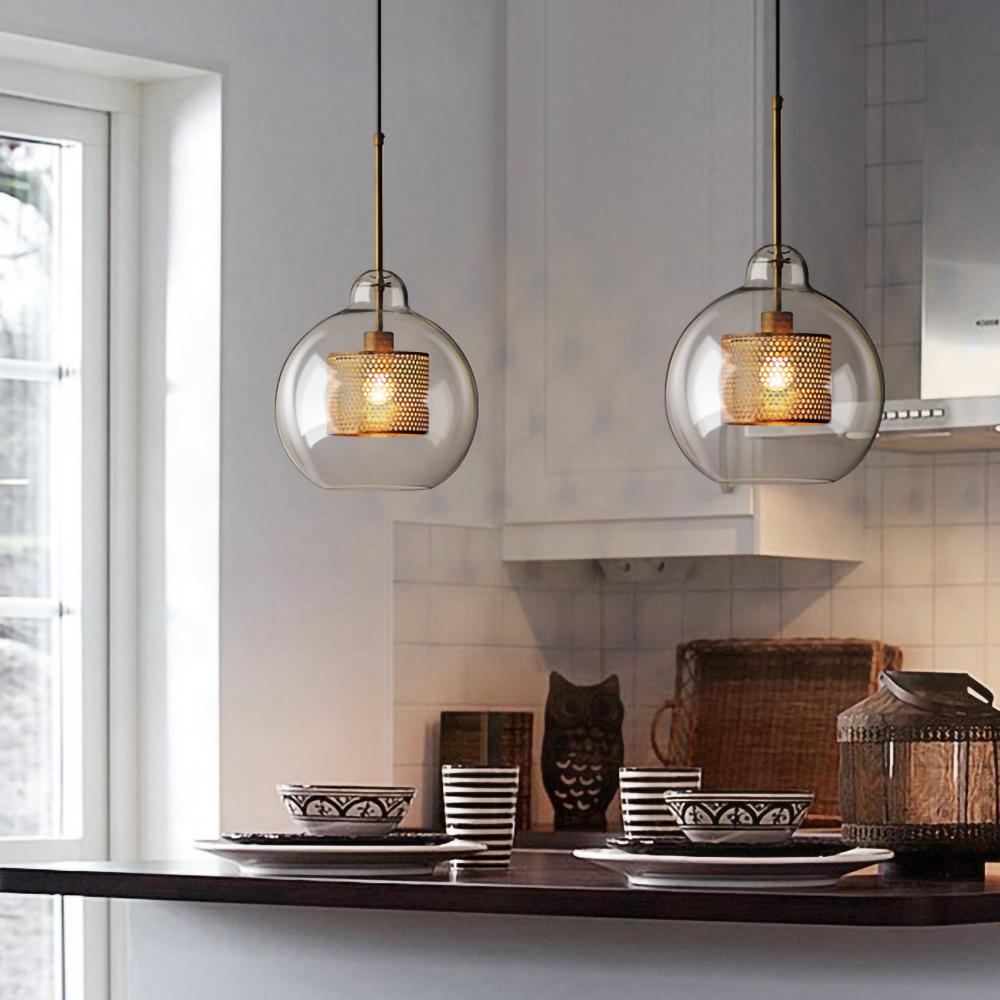 Chiswick Glass Pendant Light for Kitchen Island | Lersk