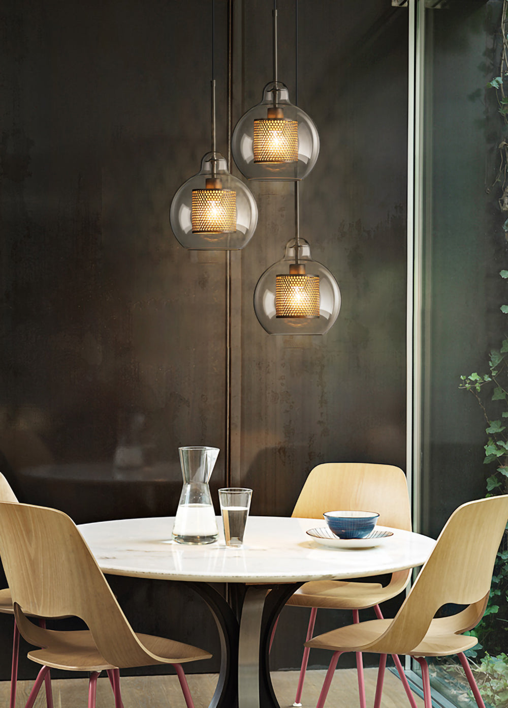Chiswick Glass Pendant Light for Kitchen Island | Lersk