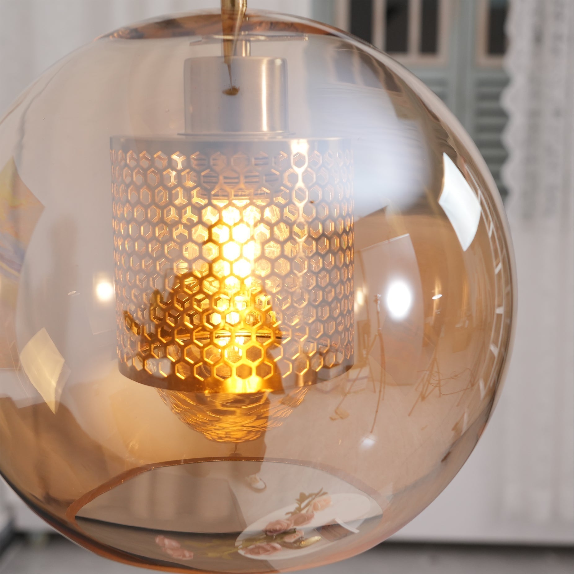Chiswick Glass Pendant Light for Kitchen Island | Lersk