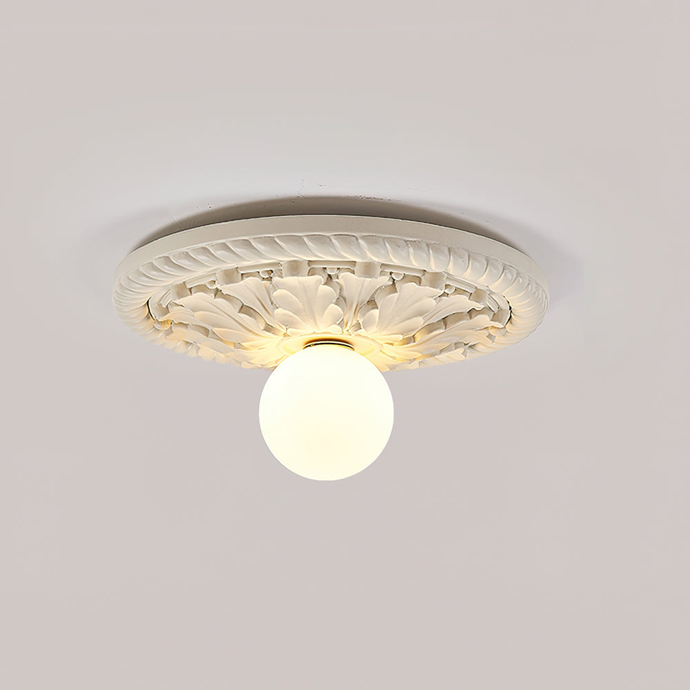 Aurelia Vintage Landhusloftlampe med Opal Globe | Lersk