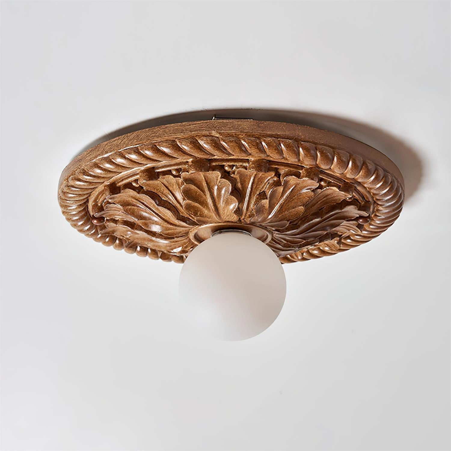 Aurelia Vintage Landhusloftlampe med Opal Globe | Lersk