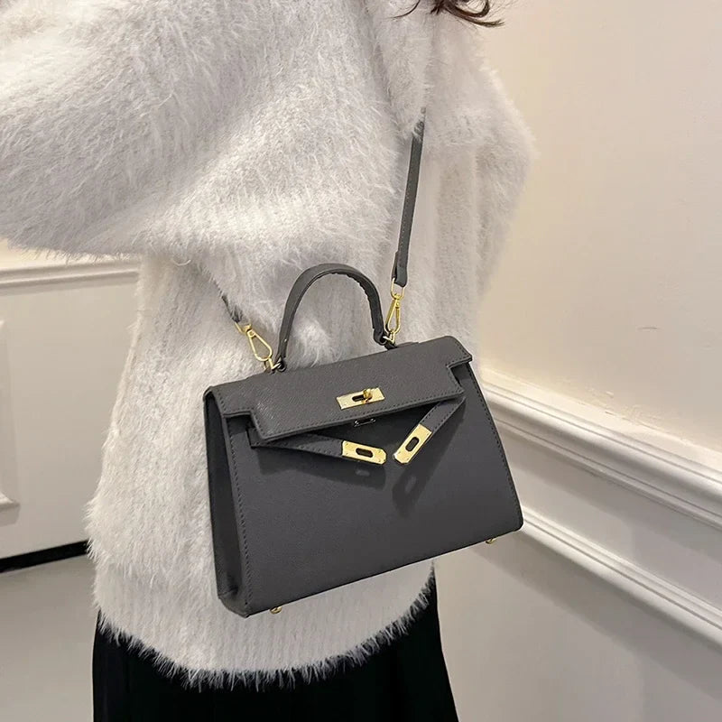 Aurea kožená kabelka přes rameno a crossbody pro ženy na každý den | Lersk