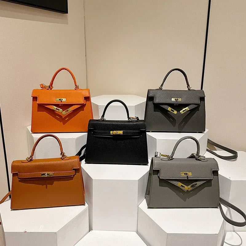 Aurea kožená kabelka přes rameno a crossbody pro ženy na každý den | Lersk