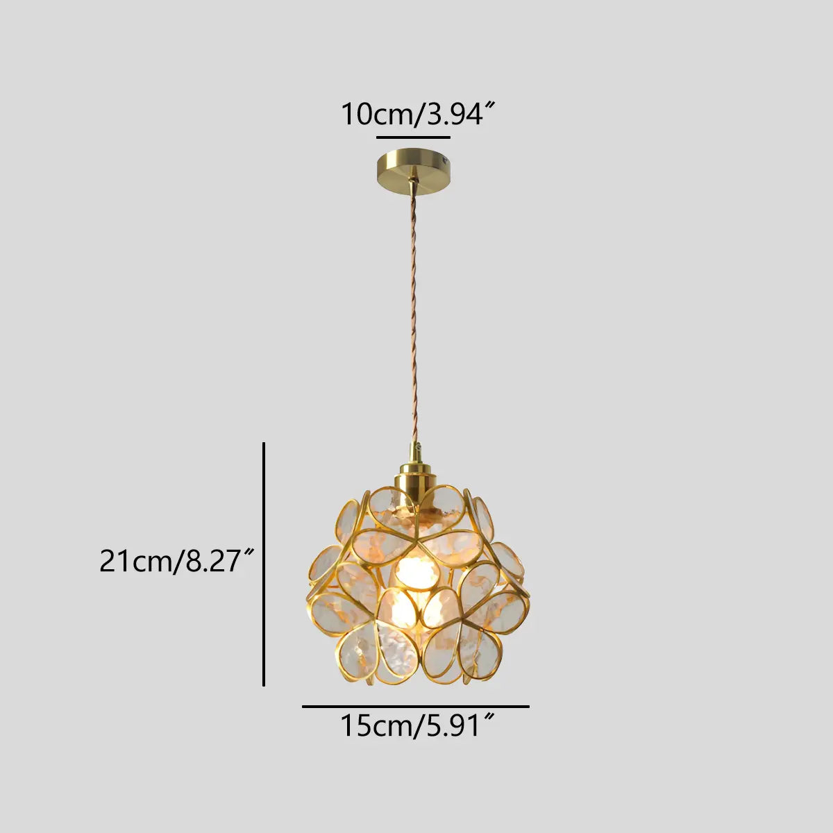 Cherry Blossom Stained Glass Pendant Light | Lersk