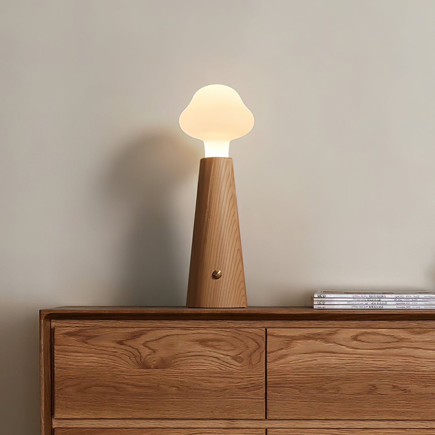 SylvaLume Poetic stolní lampa kov dřevo akryl záře | Lersk
