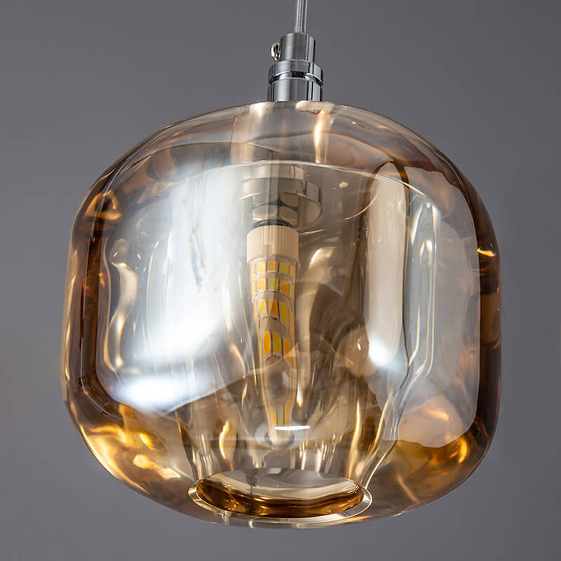 Colored Glass Multi Pendant Chandelier | Lersk