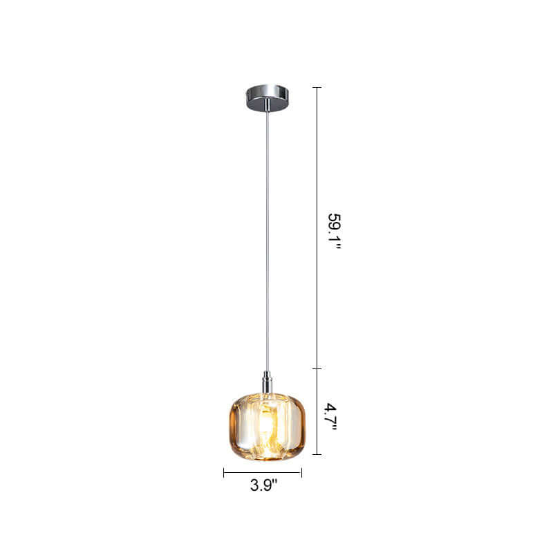 Colored Glass Multi Pendant Chandelier | Lersk