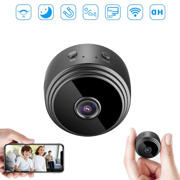 Compact 1080P WiFi Security Cam With Night Vision For Baby | Lersk
