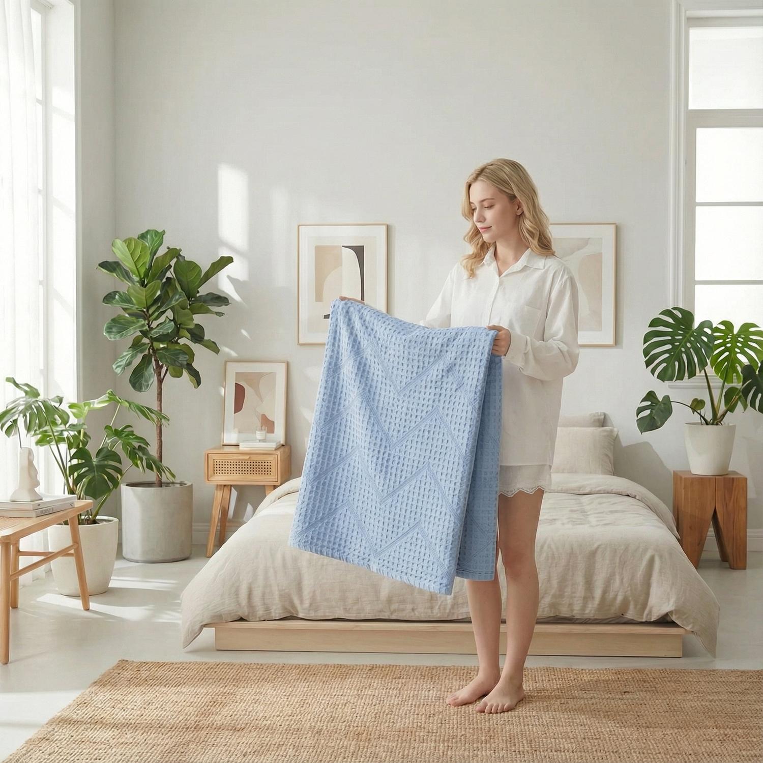 Soft Cotton Jacquard Towel Quilt for Cozy Bedding Decor | Lersk