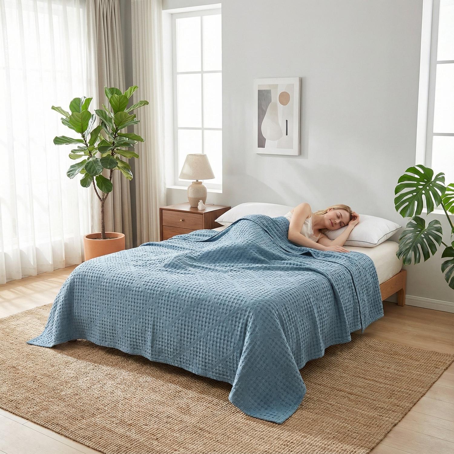 Soft Cotton Jacquard Towel Quilt for Cozy Bedding Decor | Lersk