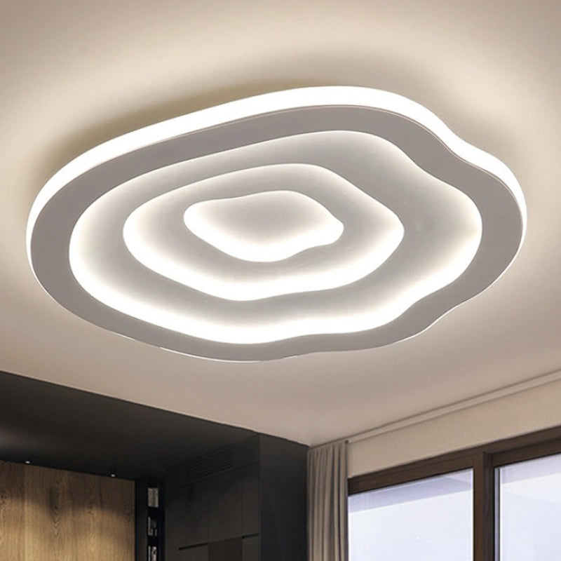 Stropní akrylová lampa s teplým a bílým LED světlem - Auralis | Lersk