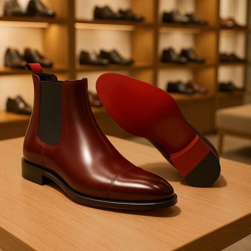 Crispin Genuine Leather Chelsea Boots Men Timeless Comfort | Lersk