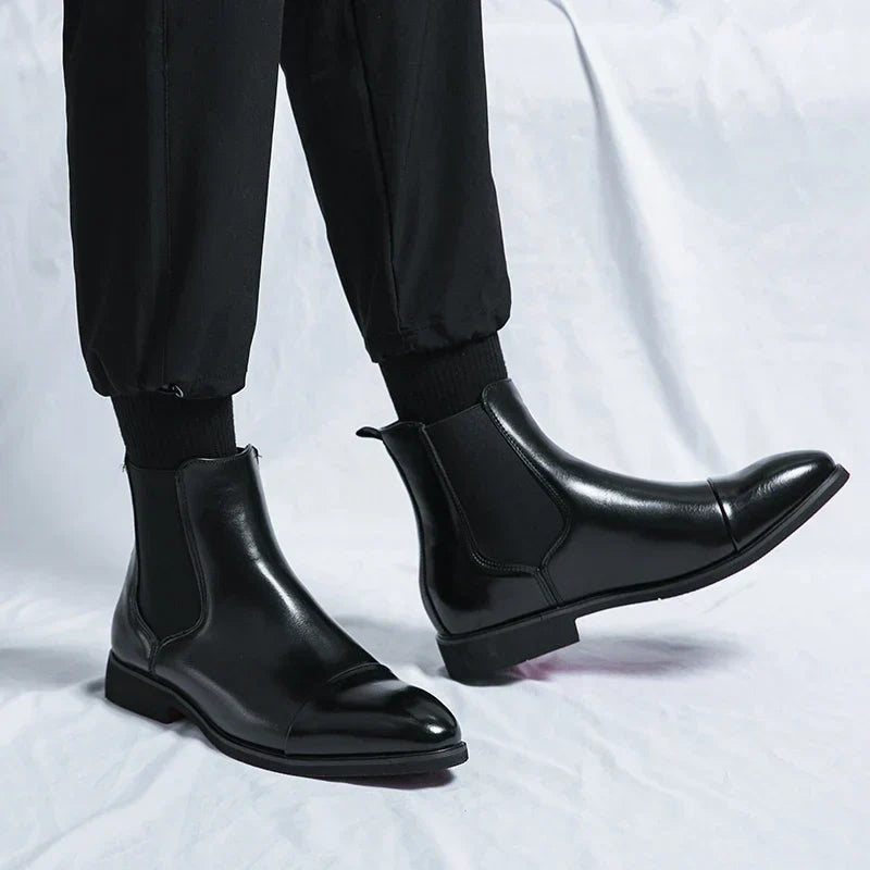 Crispin Genuine Leather Chelsea Boots Men Timeless Comfort | Lersk