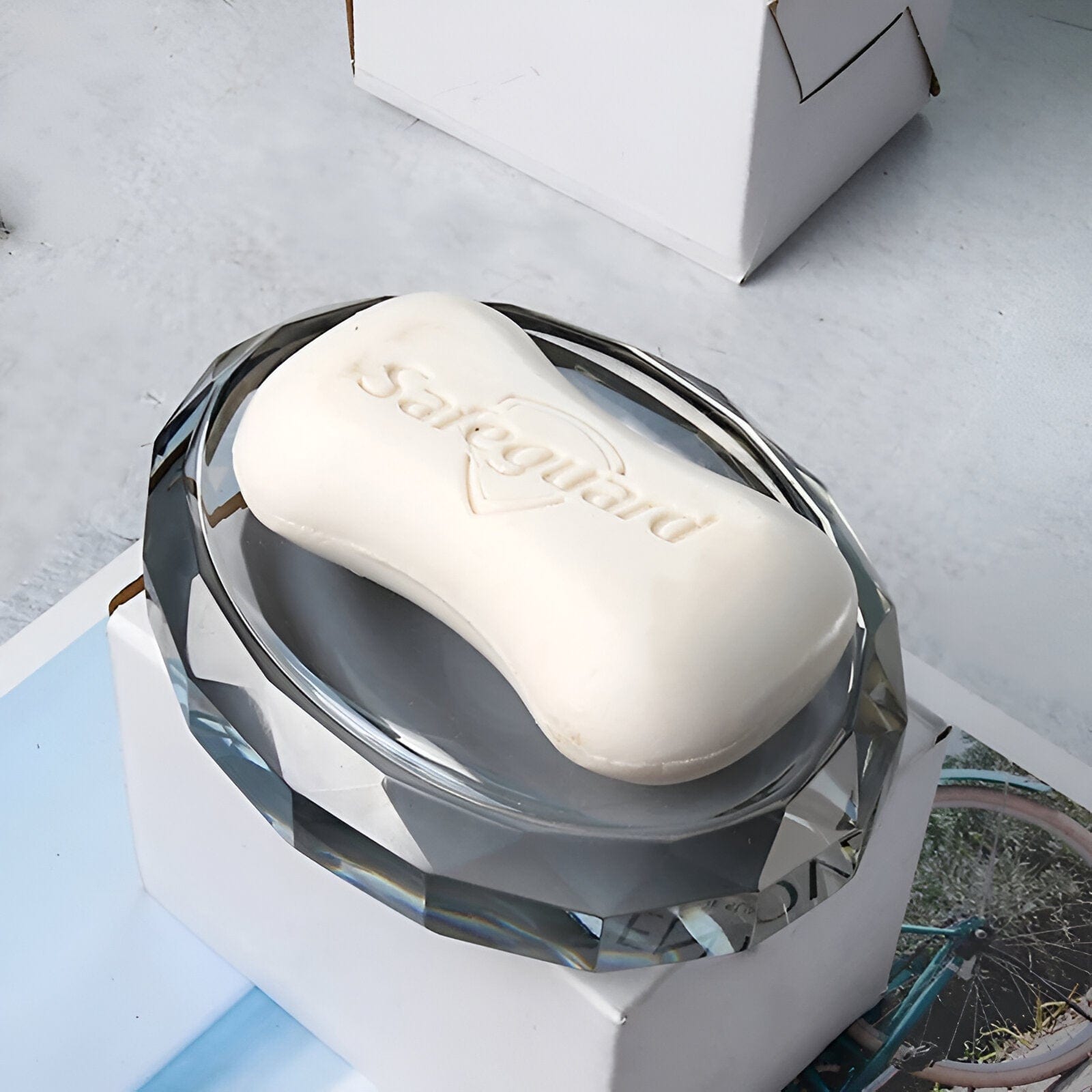 LumaGlass Crystal Glass Bath Accessory Ensemble Elite | Lersk