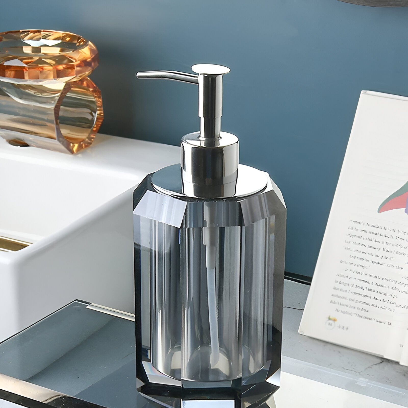 LumaGlass Crystal Glass Bath Accessory Ensemble Elite | Lersk