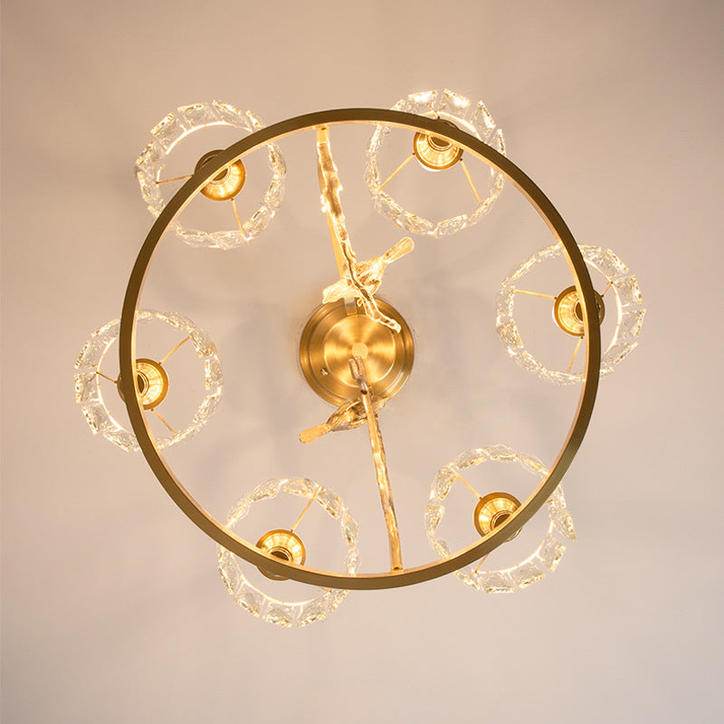 Crystal Chandelier for Modern Spaces Elegant Ambient Lighting | Lersk