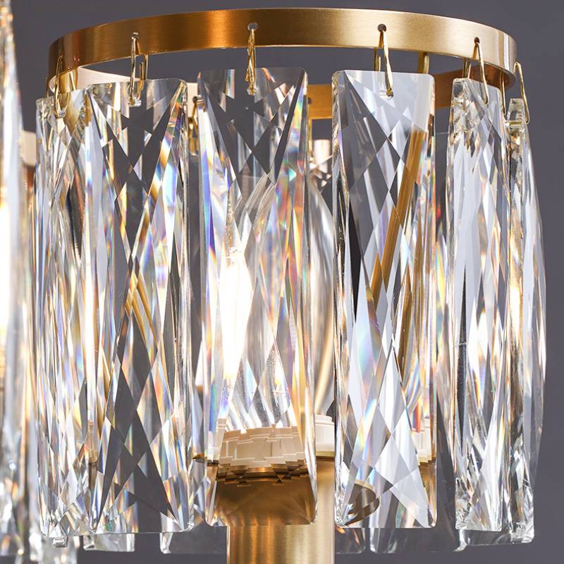 Crystal Chandelier for Modern Spaces Elegant Ambient Lighting | Lersk