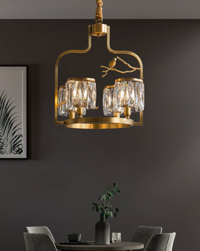 Crystal Chandelier for Modern Spaces Elegant Ambient Lighting | Lersk