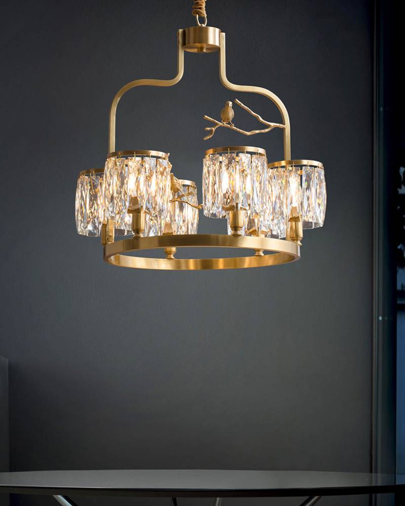 Crystal Chandelier for Modern Spaces Elegant Ambient Lighting | Lersk