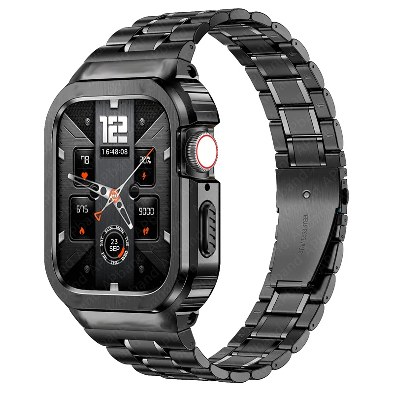 Cinturino e cassa in acciaio inox Avelon per Apple Watch | Lersk
