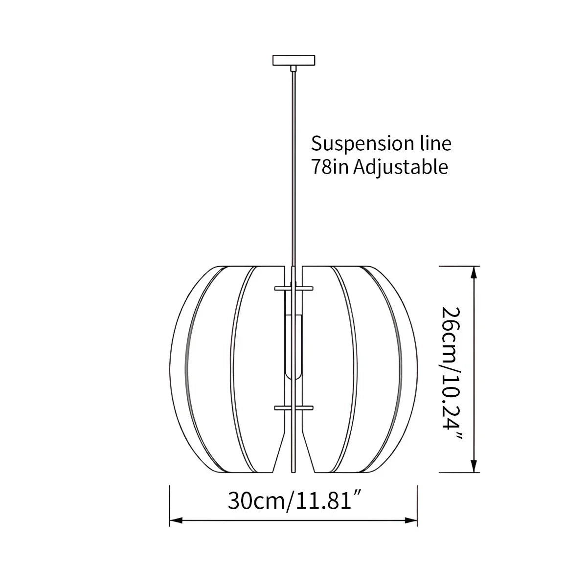 Circular Arc Piece Acoustic Pendant Light | Lersk