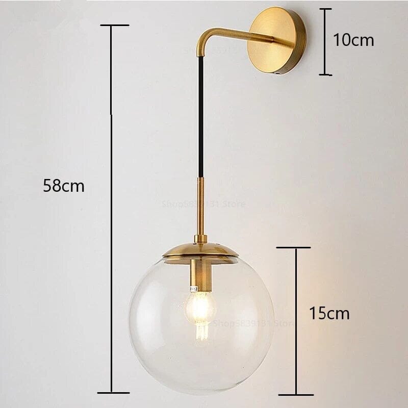Lunara Glas-Wandlampe | Lersk