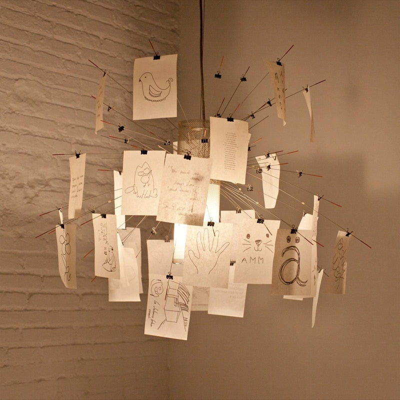 LumaCraft DIY Chandelier Personalizable Lighting Fixture | Ingo Maurer Zettel | Lersk