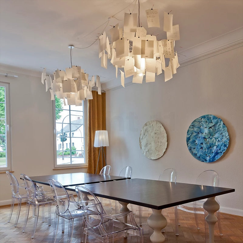LumaCraft DIY Chandelier Personalizable Lighting Fixture | Ingo Maurer Zettel | Lersk