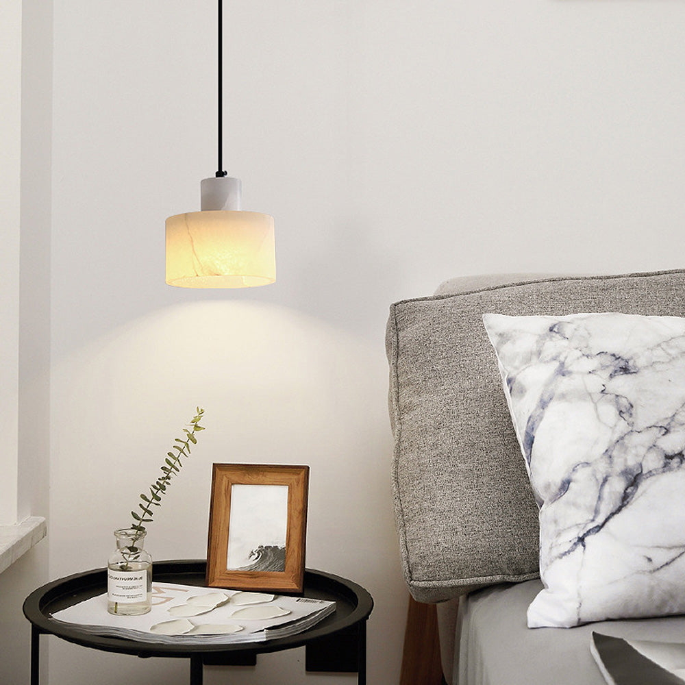 Nordic White Marble Minimalist Pendant Lamp By LumaMarble | Lersk