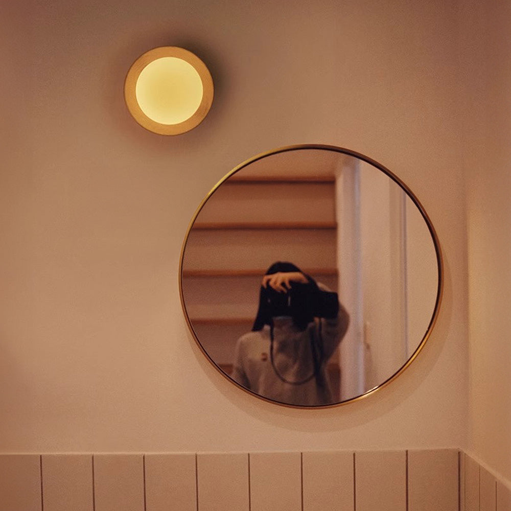 Minimalist White Wood Wall Light For Modern Home Decor Chic | Lersk
