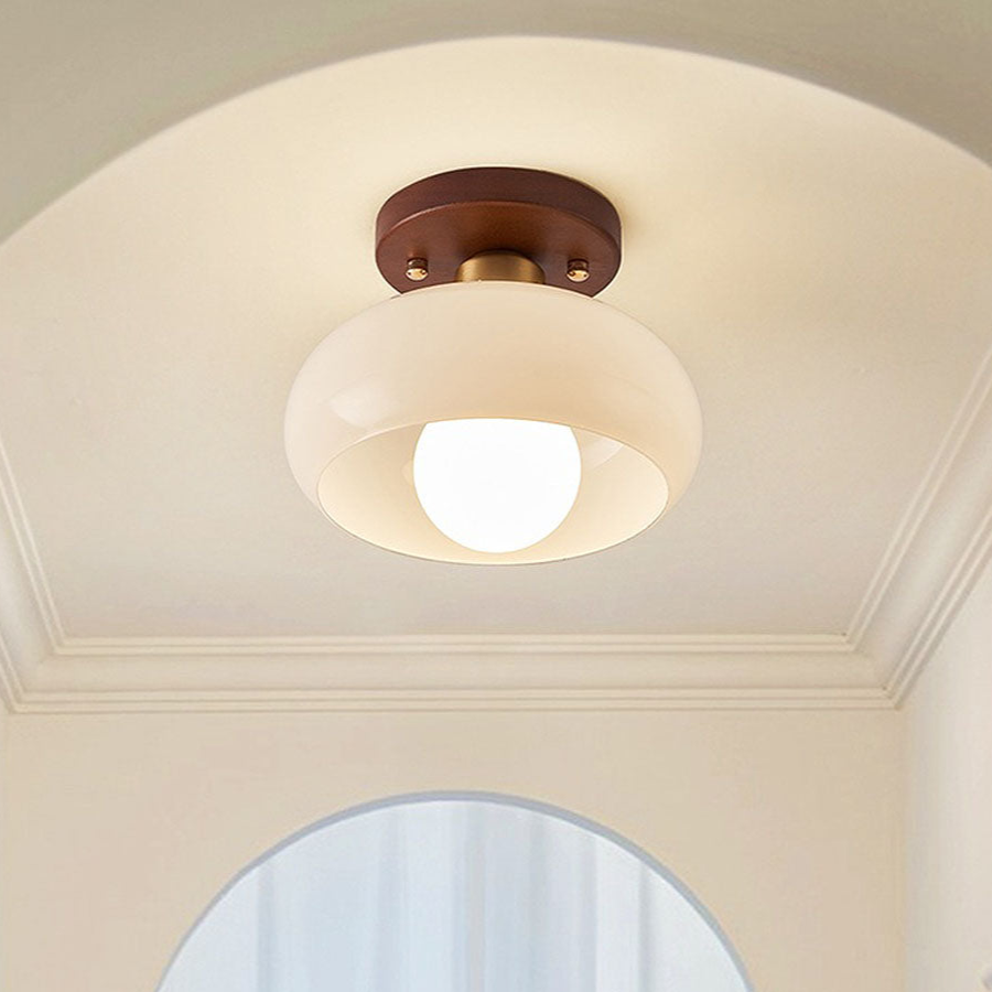 Vintora Bílá Mini Stropní Lampa ve Vintage Stylu Glow | Lersk