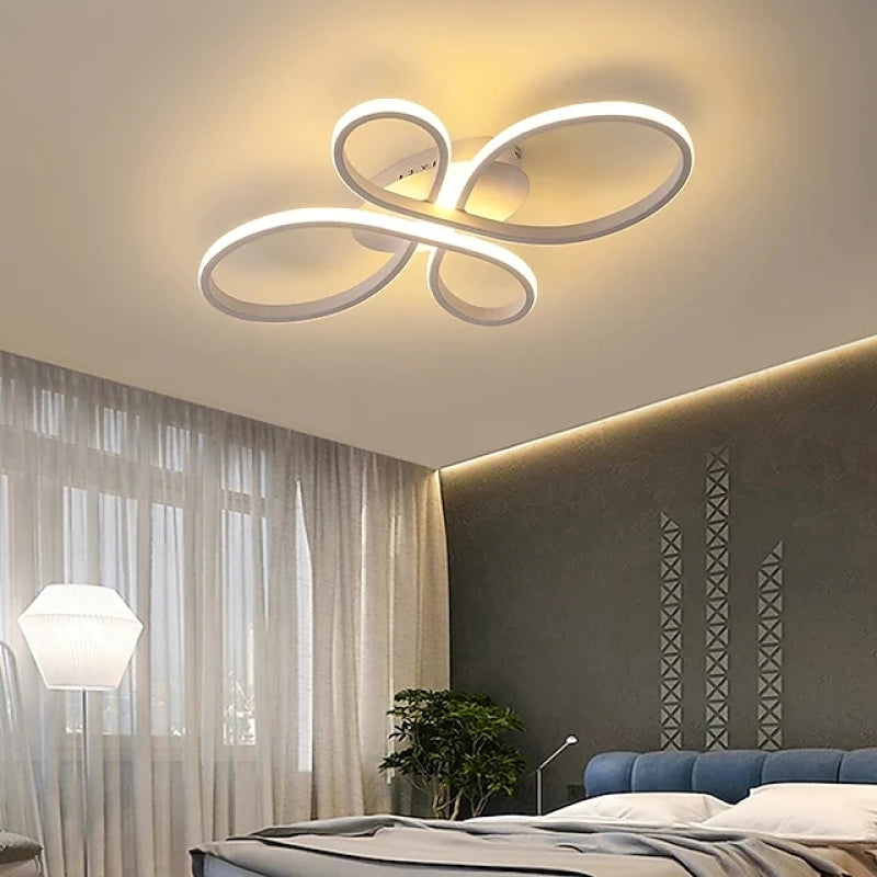 LumaNova Multi-Ring LED Ceiling Light With Dimmer For Living Rooms | Lersk