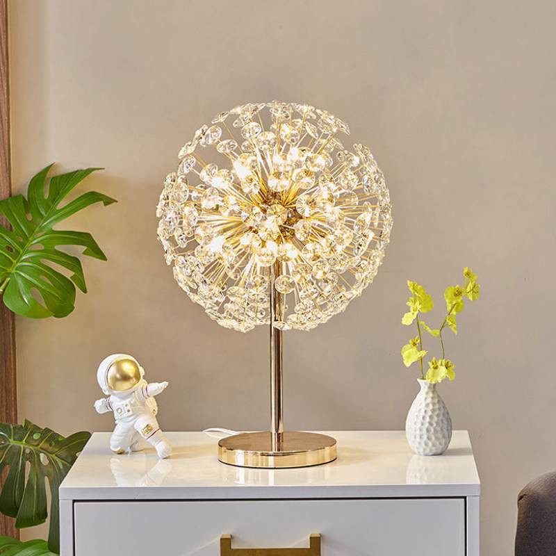Petal Crystal Bordlampe Luksus Moderne Sengebordslampe | Lersk