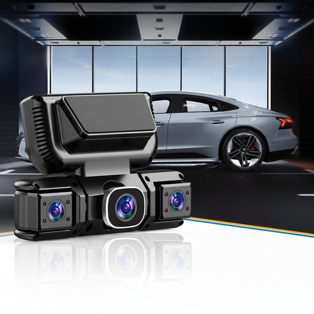Kamera samochodowa Dash Cam 360 Full HD 4-kanałowa z WiFi i trybem nocnym | Lersk