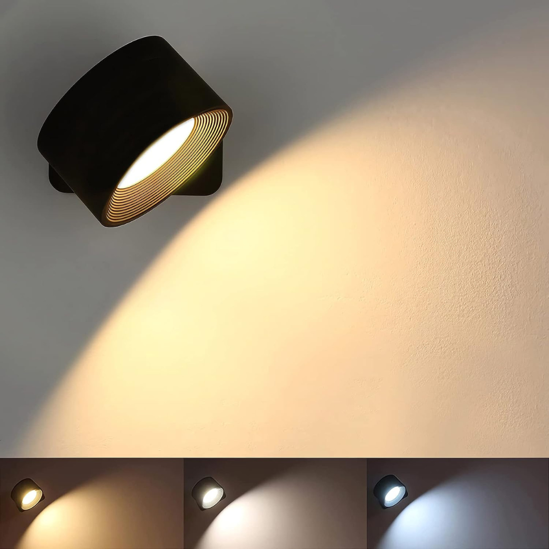 FlexiLamp Wireless Wall Lamp 360 Degree Rechargeable Cordless Hallway Light For Homes | Lersk