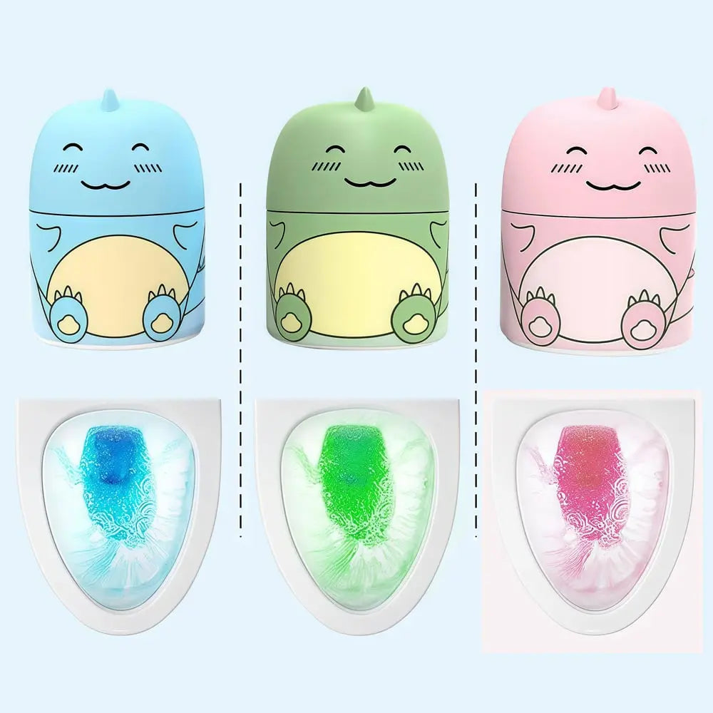 Dino Toilet Rens og Duftsten Designet til Automatisk Rensning ved Hver Skylning | Lersk