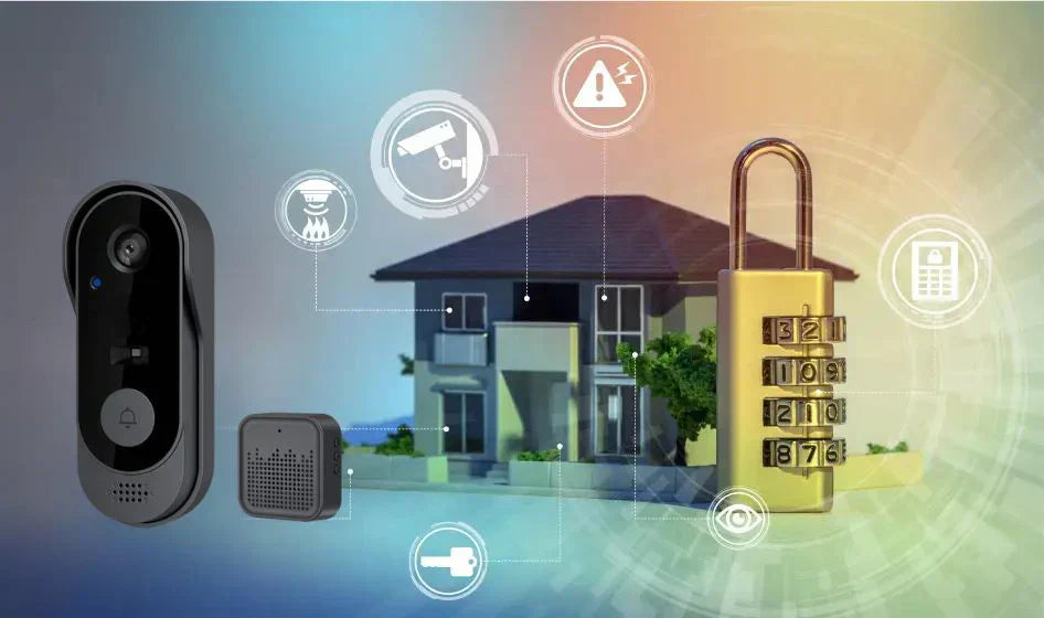 AstraGuard Pro Trådløs Video Dørklokke med HD Kamera og Realtids Bevægelsesalarmer | Lersk