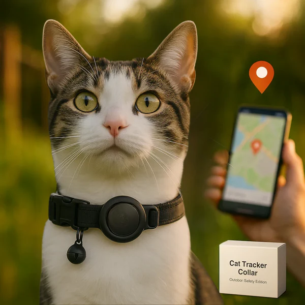 Durable Reflective Quick-Release Feline GPS Tracker Collar | Lersk