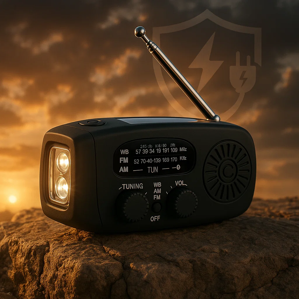 HavenLight Wind-Up Emergency Radio, AM/FM Plus Power Bank | Lersk