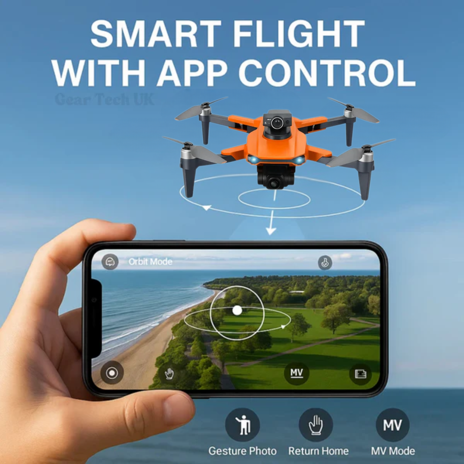 Altaris Aero Drone Pro med 8K dobbelt HD-kameraer og GPS lang batterilevetid | Lersk