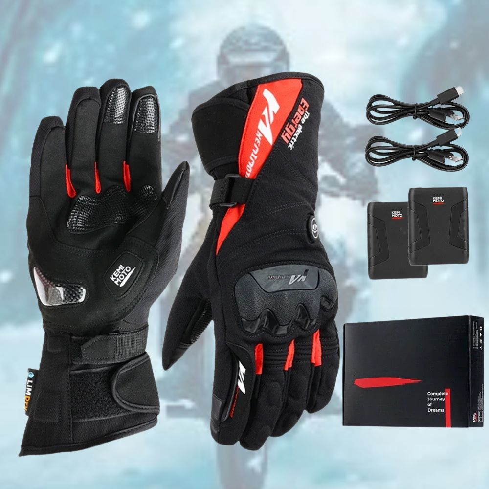 VeloWarm Heated Motorcycle Gloves | USB Rechargeable | Lersk