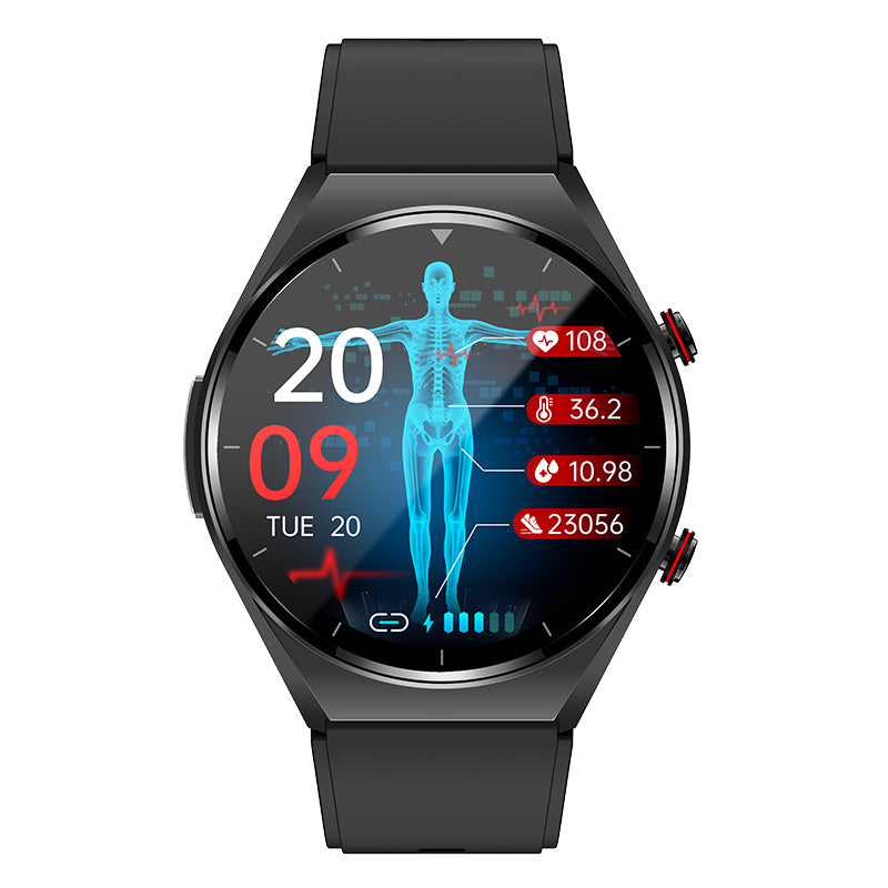 VitaPulse Pro Uhr für Glukose, Blutdruck, EKG und HRV Gesundheit | Lersk