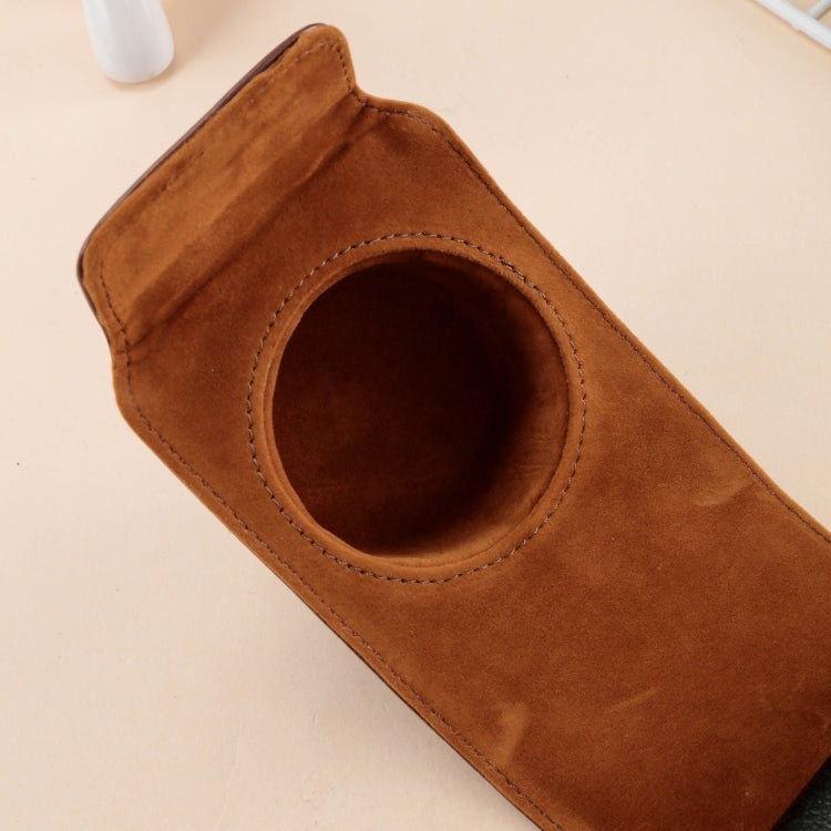 For FUJIFILM X100VI Full Body Leather Camera Case Bag With Strap In Coffee Color | Lersk