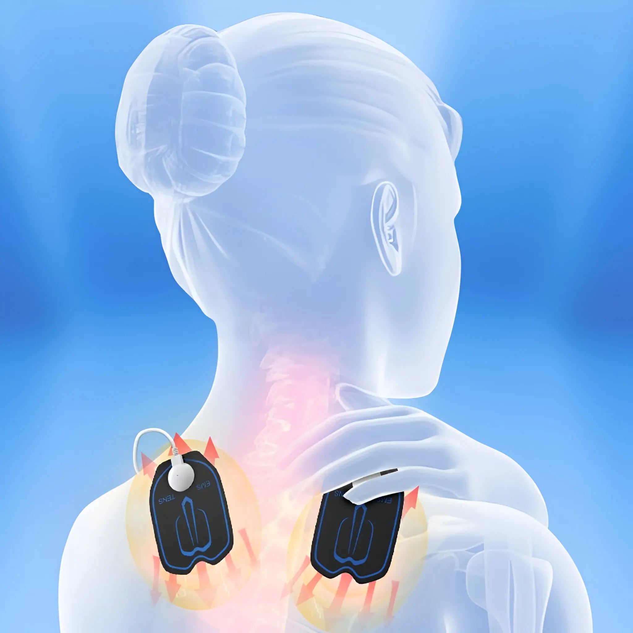 PulseNova EMS- und TENS-All-in-One tragbares Gerät zur Schmerzlinderung und Muskeltherapie | Lersk