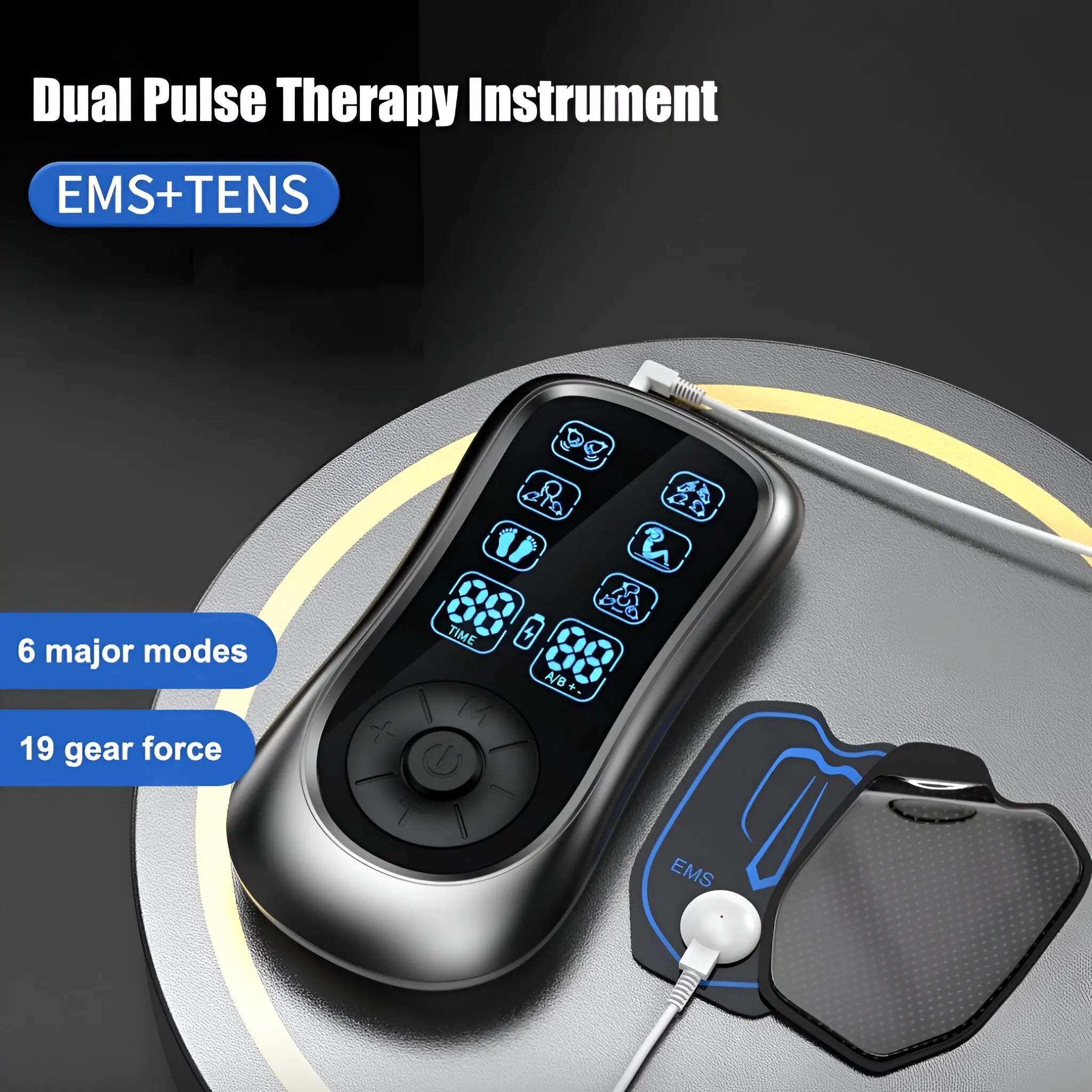 PulseNova EMS- und TENS-All-in-One tragbares Gerät zur Schmerzlinderung und Muskeltherapie | Lersk