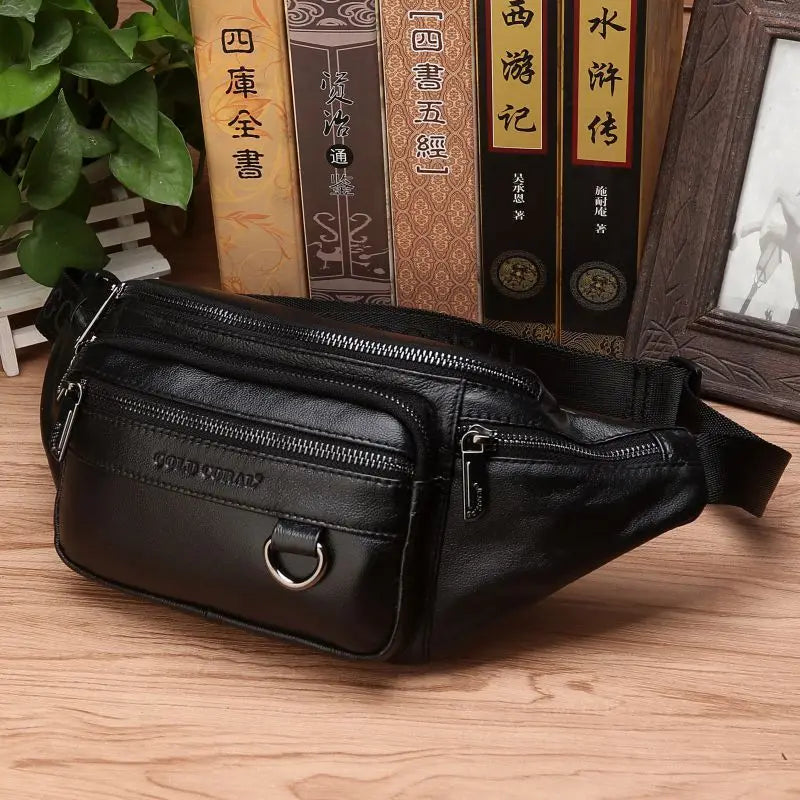 Marven Genuine Leather Waist Pack - Durable, Travel-Ready | Lersk