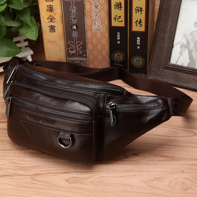Marven Genuine Leather Waist Pack - Durable, Travel-Ready | Lersk