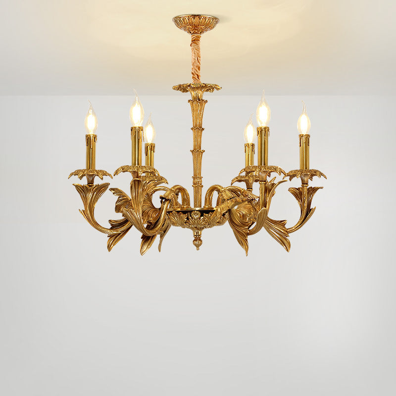 Vintage Style Chandelier Gold Ceiling Light for Dining and Living Spaces | Lersk