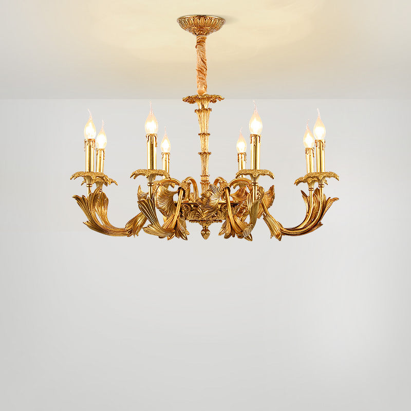 Vintage Style Chandelier Gold Ceiling Light for Dining and Living Spaces | Lersk